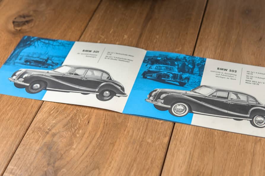 1950' Brochure BMW 501 / 502 / 503 / 507 / 600 / Isetta - Image 2