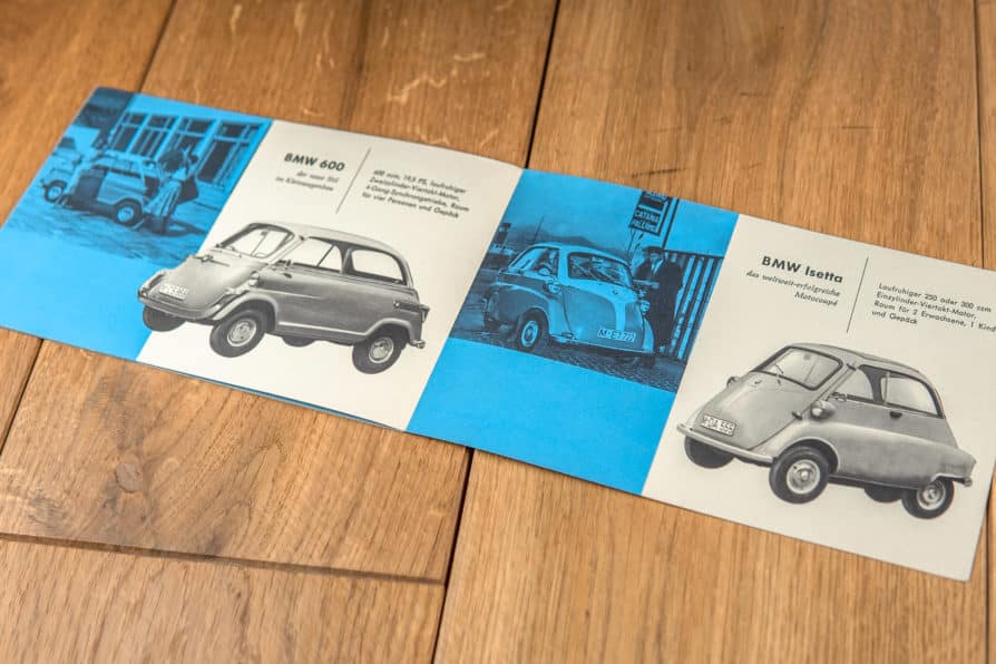 1950' Brochure BMW 501 / 502 / 503 / 507 / 600 / Isetta - Image 4