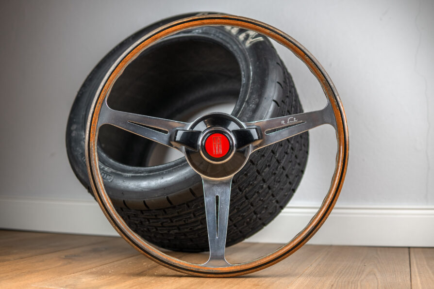 1964' Nardi wooden steering wheel Fiat 2300 S Coupe