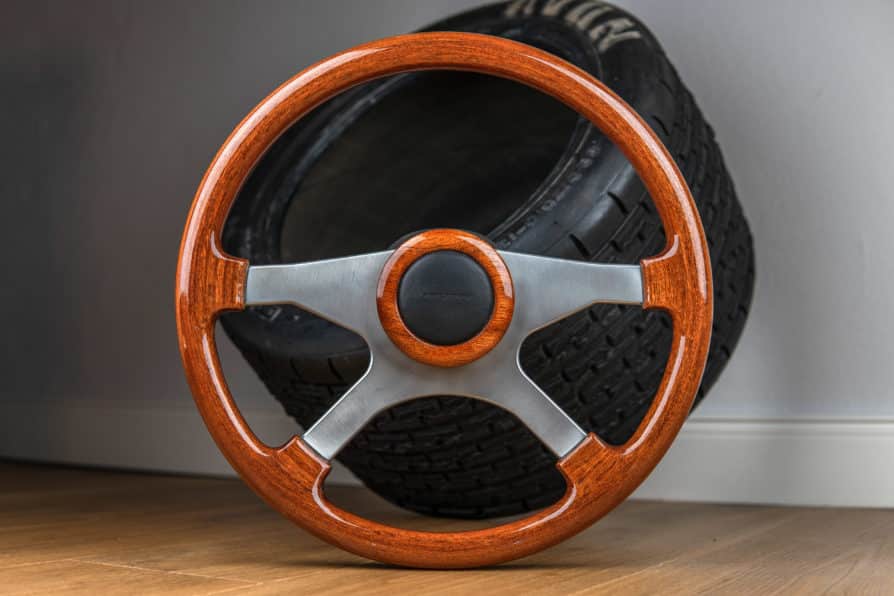 1990' ATIWE wooden steering wheel Opel Ascona / Kadett / Omega / Senator / Corsa