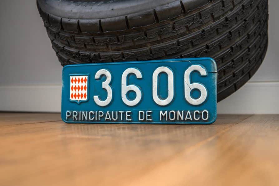 TARGA PRINCIPAUTE DE MONACO "3606" ANNI '60