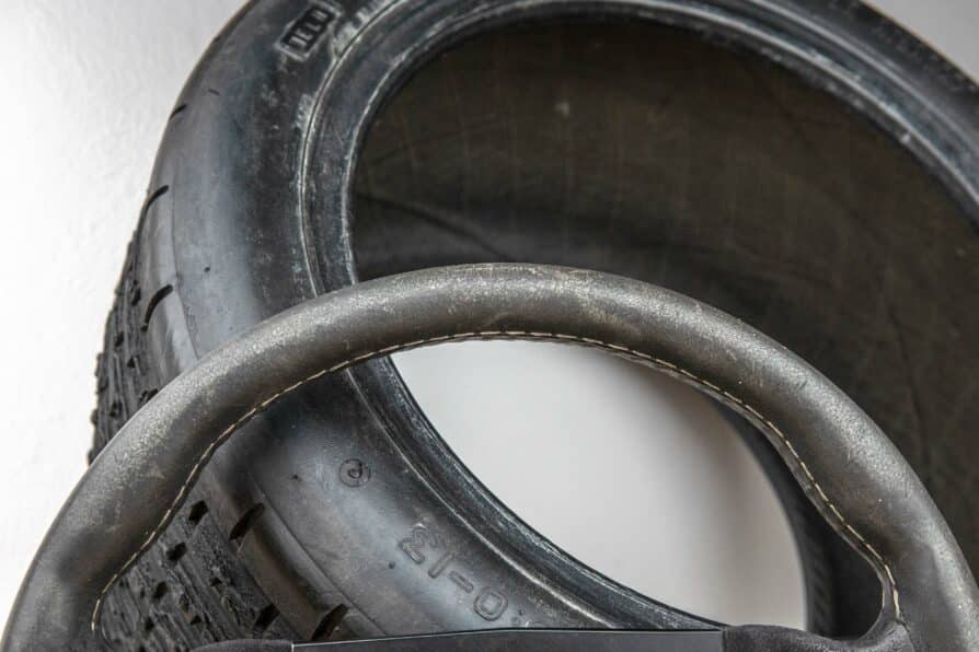 1990s PERSONAL steering wheel Group C Aston Martin AMR 1 / Rondeau M382 - Image 7