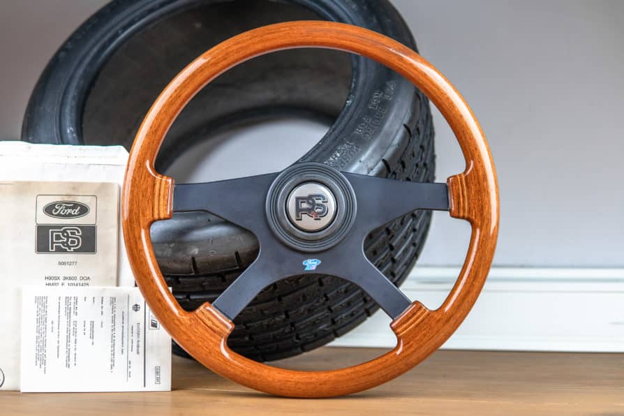 1991' ATIWE wooden steering wheel Ford "RS"