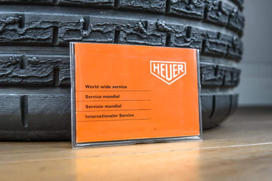 Brochure di assistenza Heuer degli anni '70