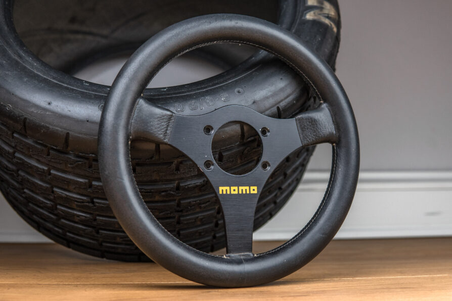 1980s Raceused MOMO steering wheel Ferrari F1