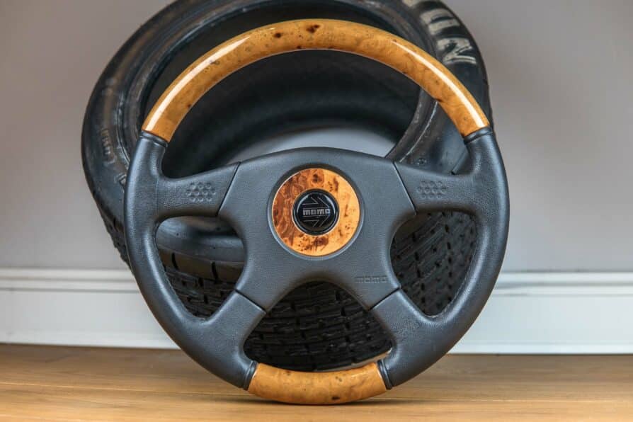 1997' MOMO MAL38 Holz-Lenkrad Fiat / Audi / BMW / Mercedes