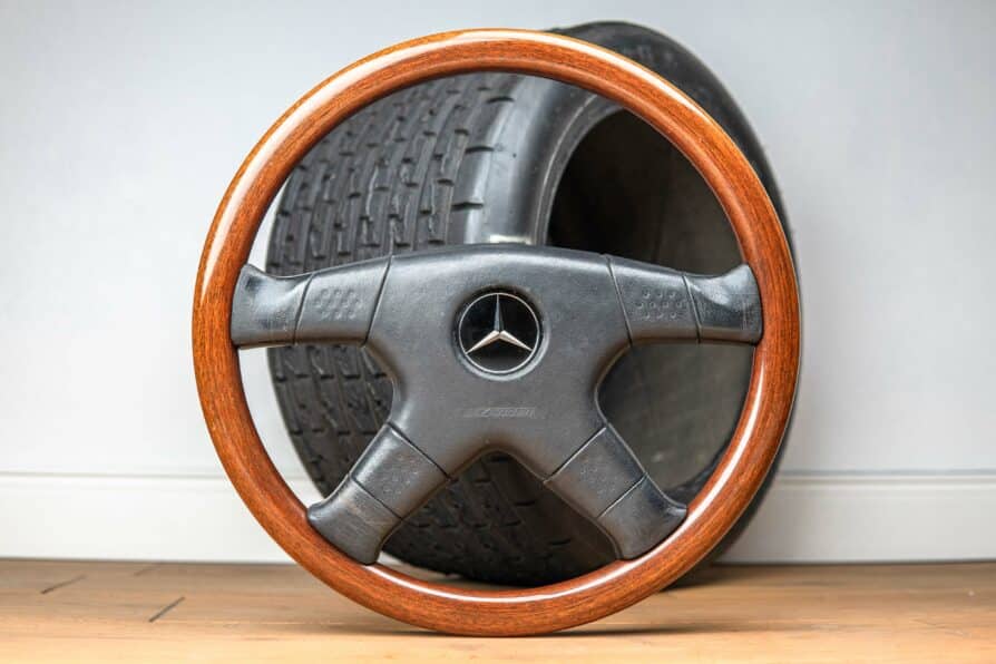 1991' MOMO "ZENDER" ML38 Holz-Lenkrad Mercedes W201 / W123 / W124 / W126 / W460 / R107 / R129