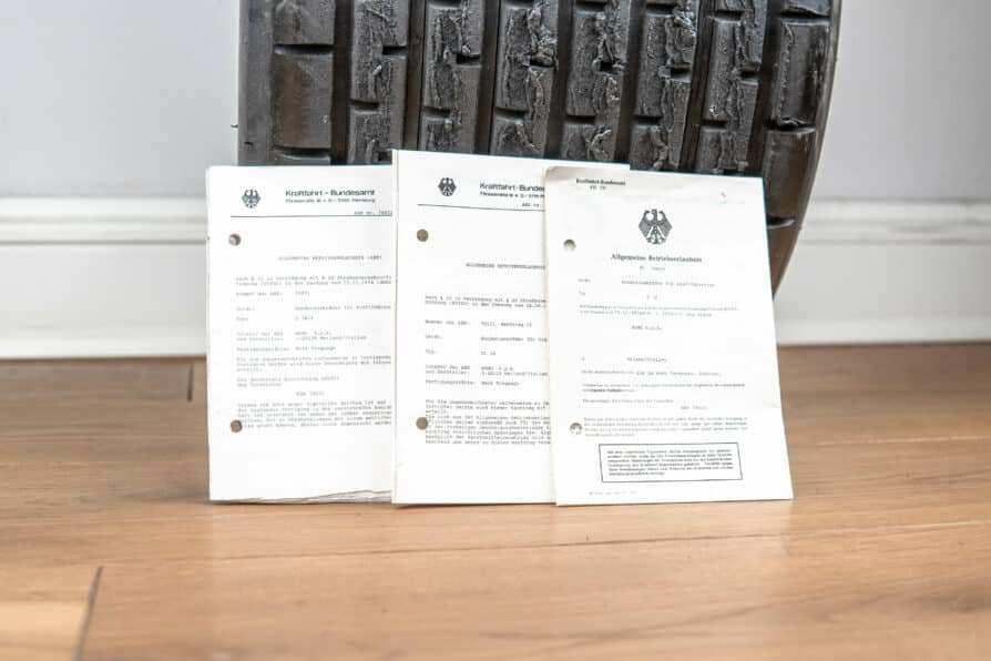 Certificat / ABE MOMO volant n° 70071 / 70113 / 70023