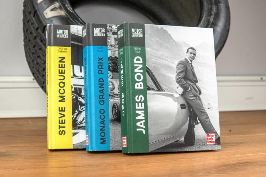 Collection of books Motor Legends Steve McQueen / James Bond / Monaco Grand Prix