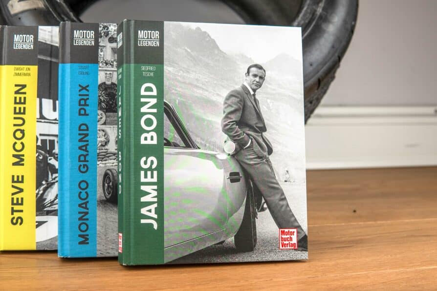 Collection of books Motor Legends Steve McQueen / James Bond / Monaco Grand Prix - Image 3