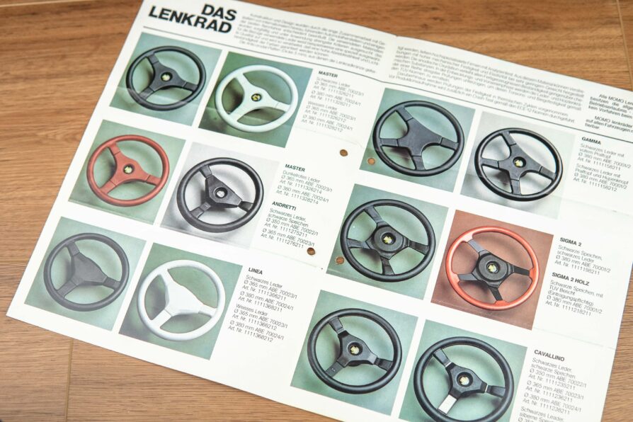 1980s MOMO brochure steering wheels Gamma / Sigma / Master etc. - Image 2
