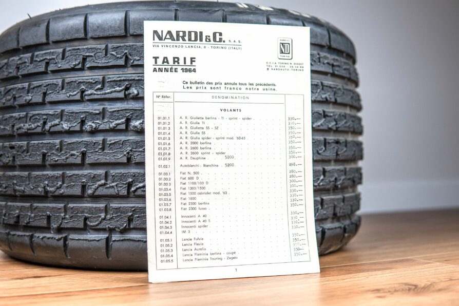 1964' Nardi & C. Price List Steering Wheels & Accessories