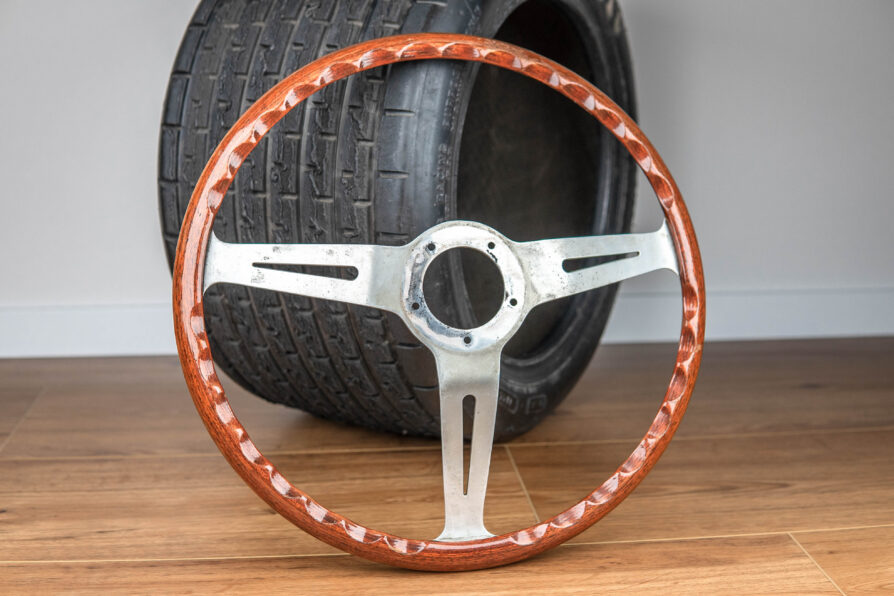 1960' Les Leston wooden steering wheel Porsche 356 / 911 / 904 / 906 - Image 6