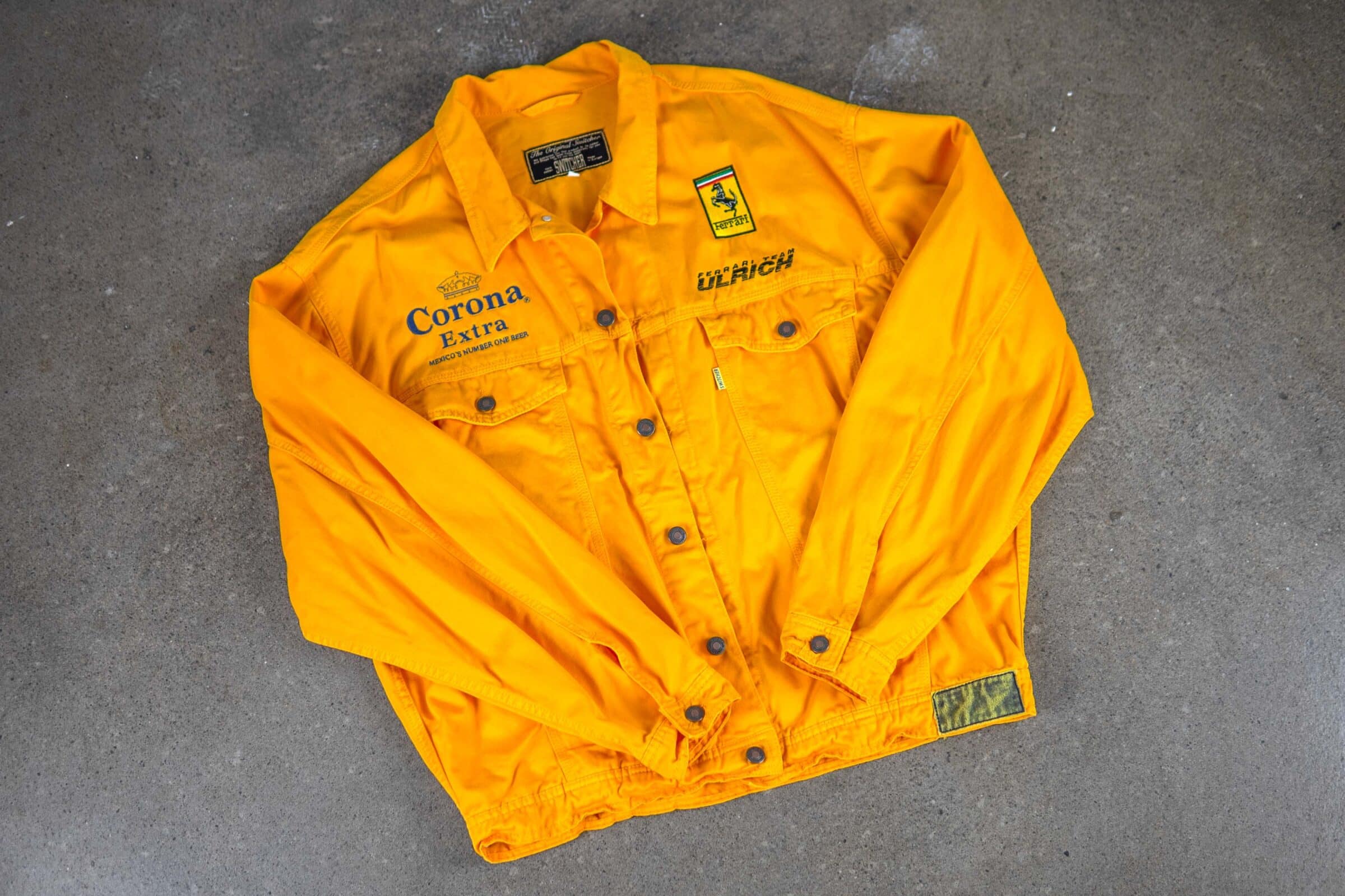 1996' Switcher Jeansjacke (XL) Ferrari Team Ulrich Corona Extra – Bild 3