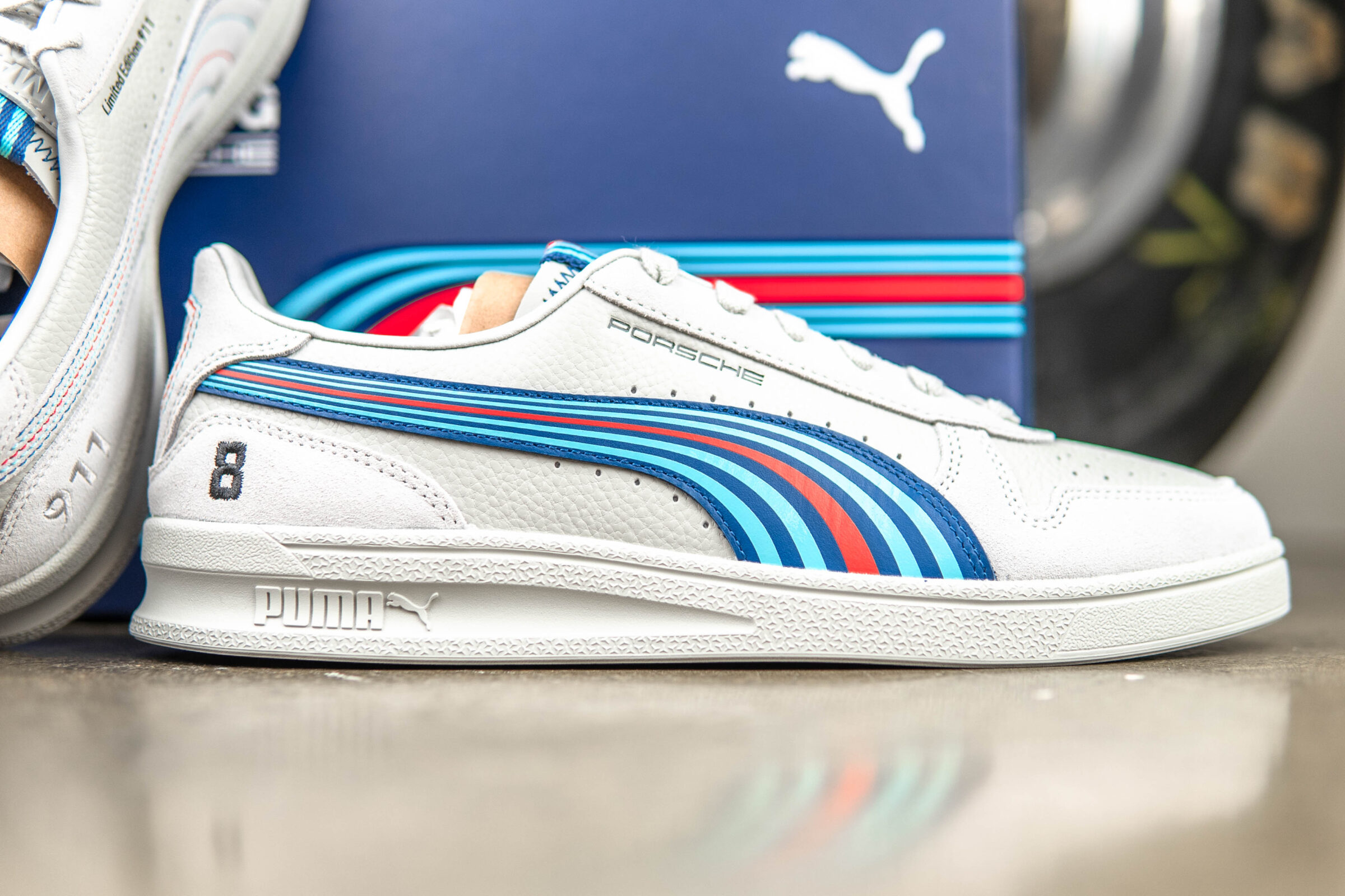 2025' Puma x Porsche Martini Racing Sneaker Gr. 43 – (599/911) Limitierte Motorsport-Edition – Bild 4