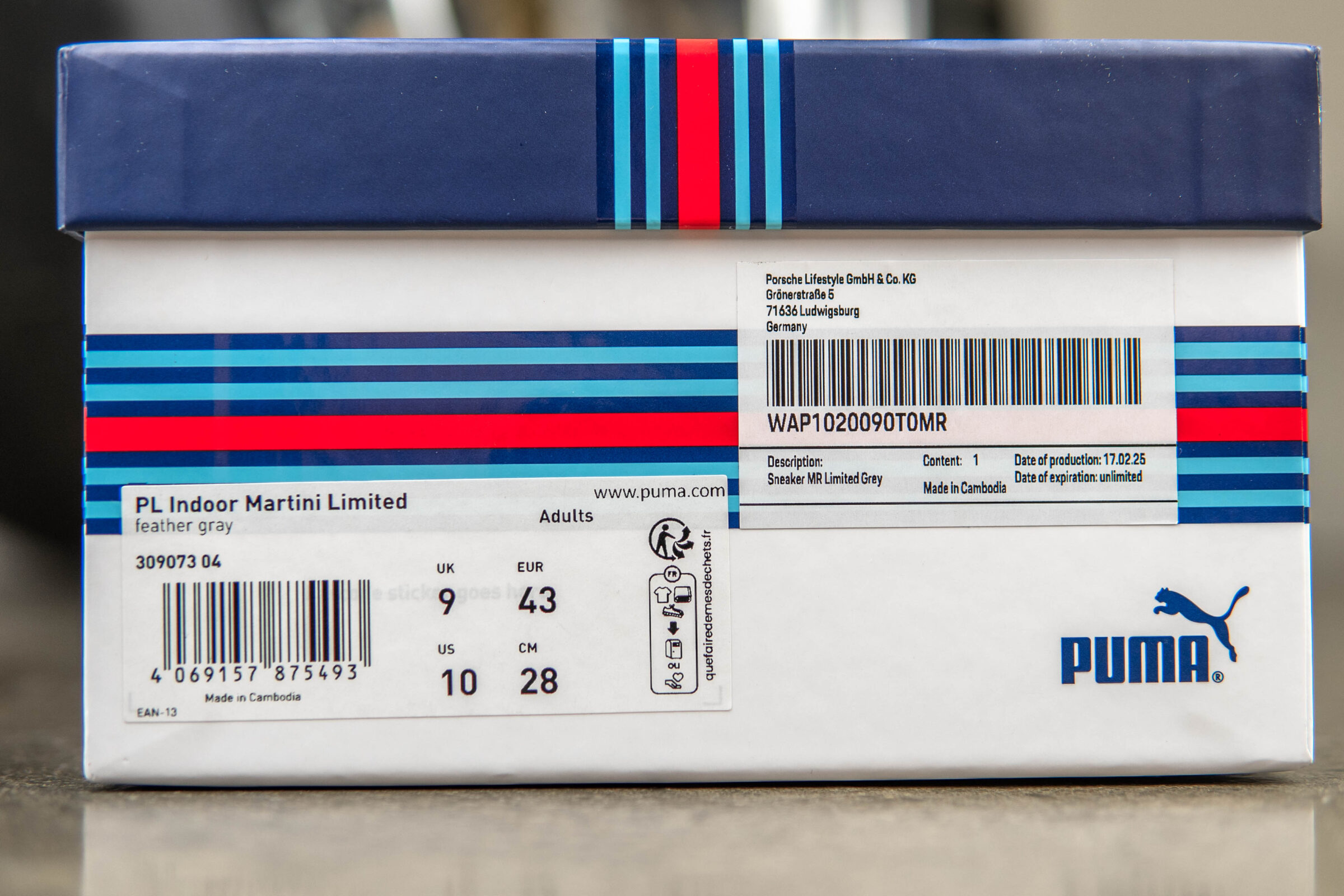 2025' Puma x Porsche Martini Racing Sneaker Gr. 43 – (599/911) Limitierte Motorsport-Edition – Bild 7