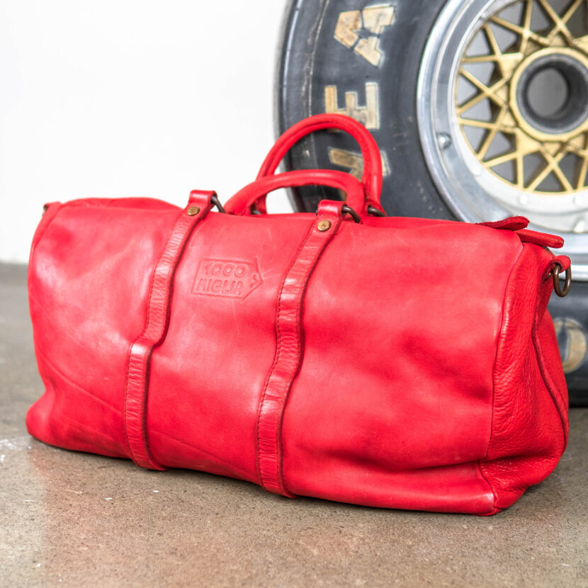1990s Mille Miglia / 1000 miglia Leder-Tasche