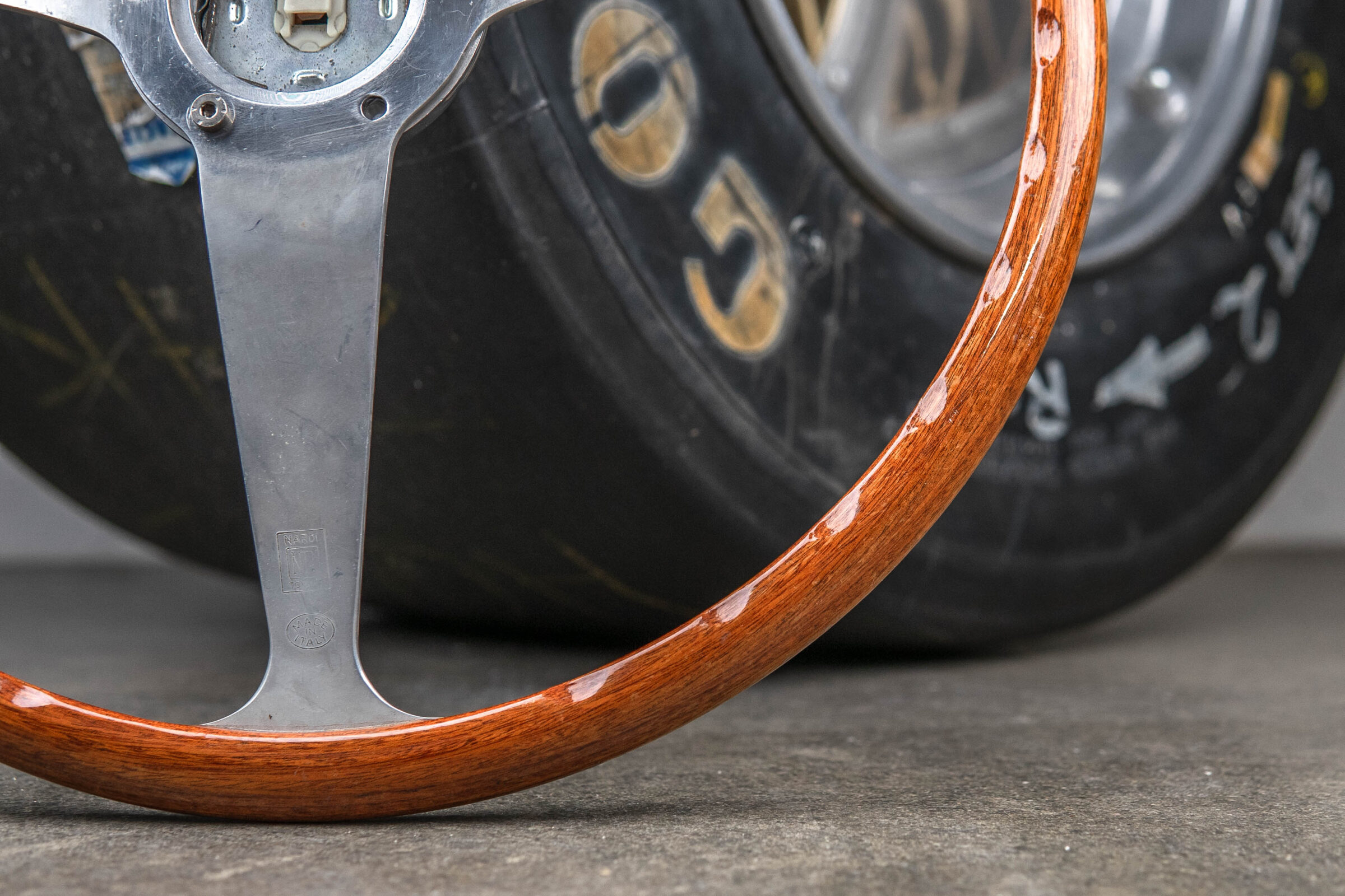 1960s Nardi Holz-Lenkrad Ferrari / Maserati / Mercedes / Porsche – Bild 4